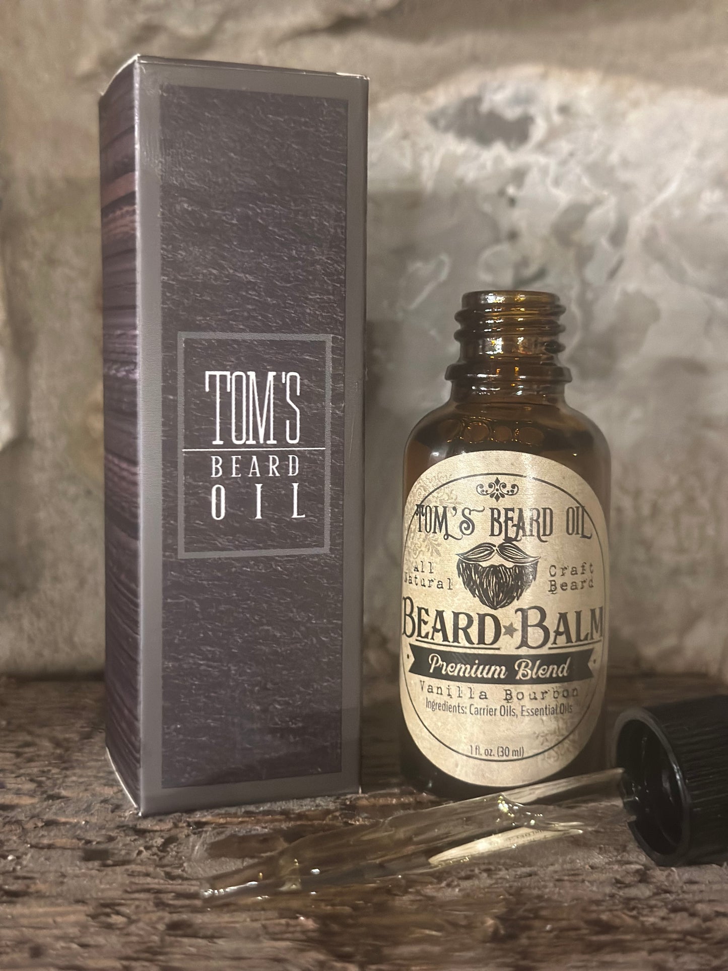 TOM’S BEARD OIL-VANILLA BOURBON-