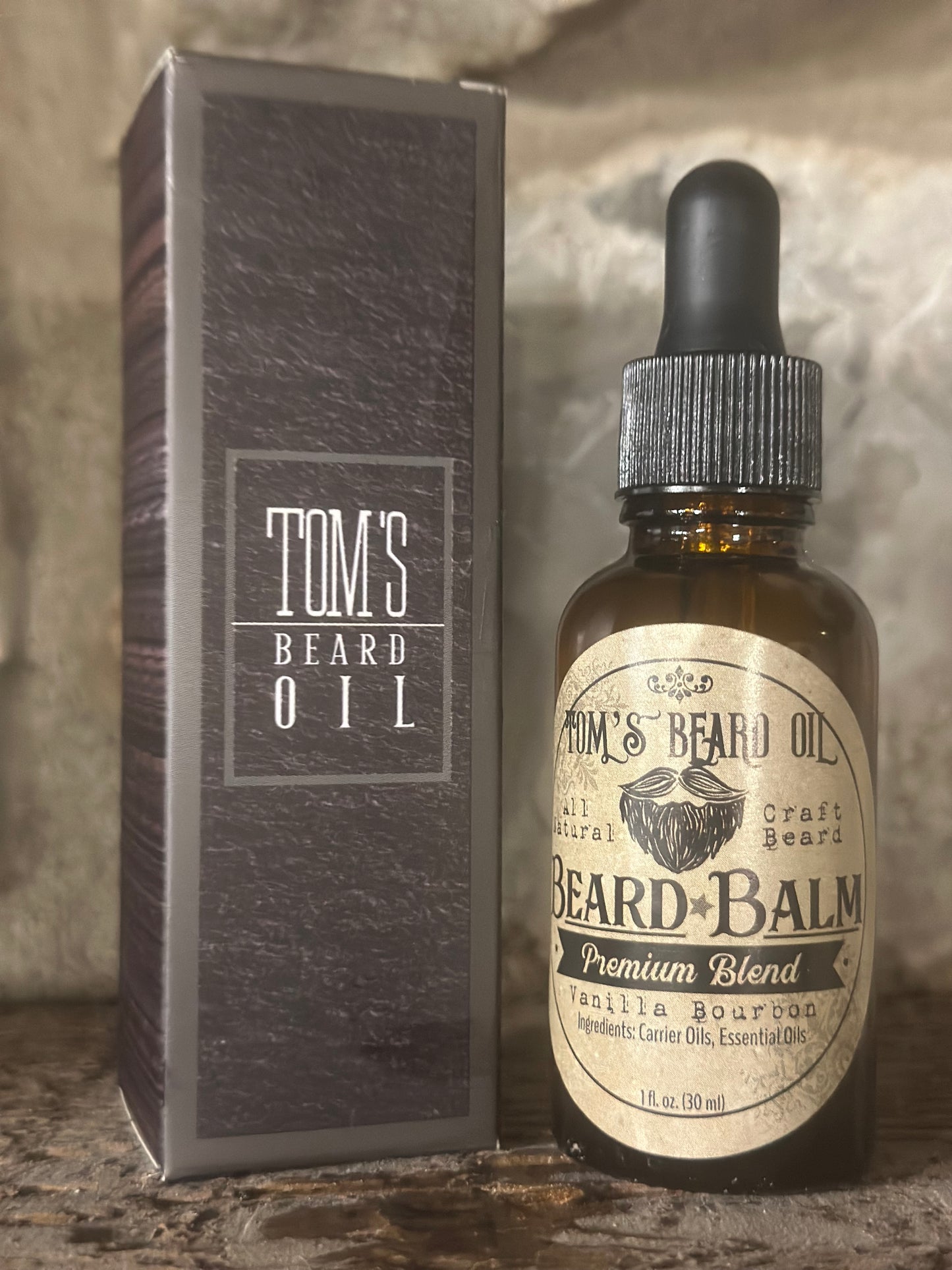 TOM’S BEARD OIL-VANILLA BOURBON-