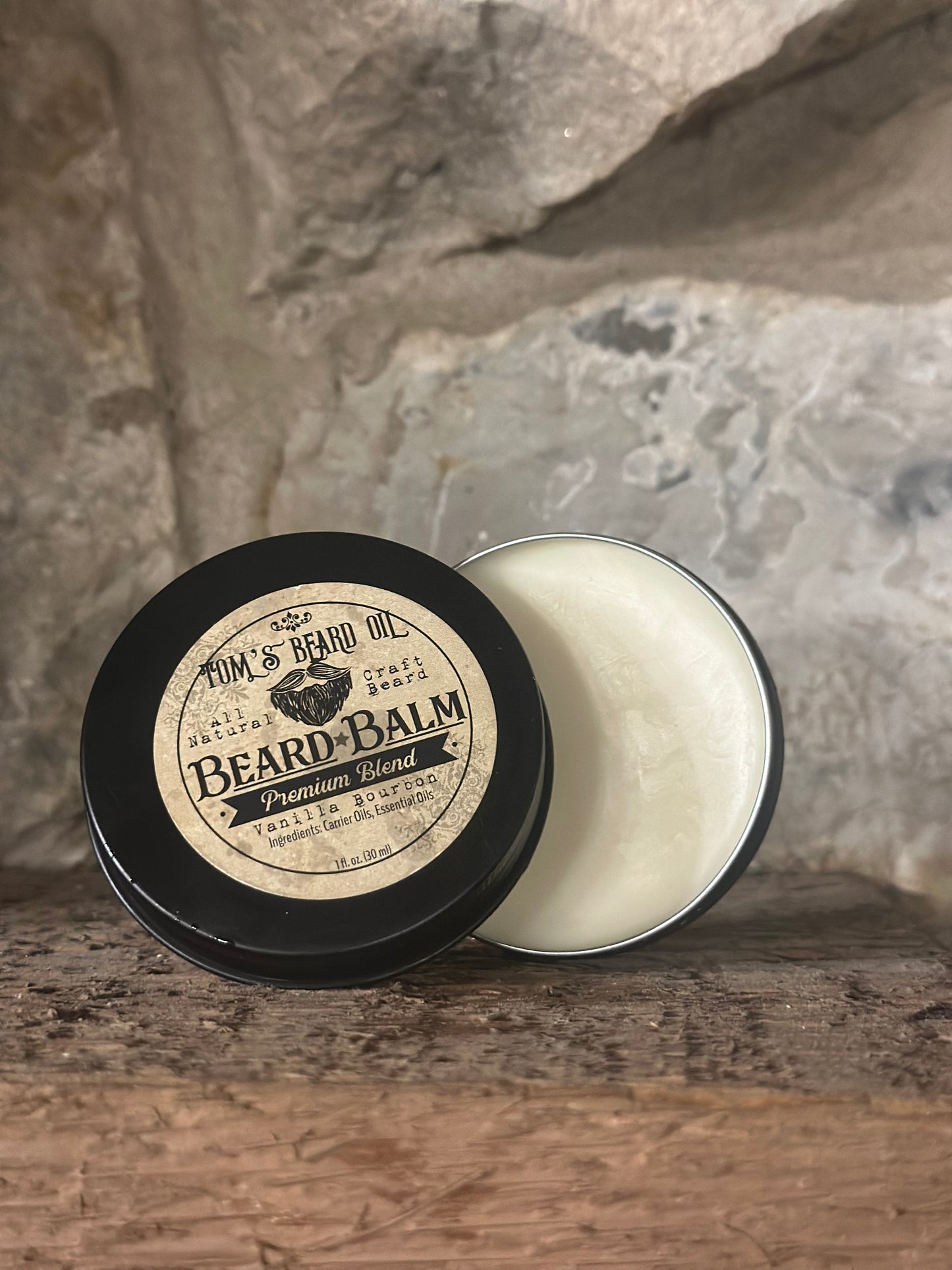 TOM’S BEARD BALM-VANILLA BOURBON